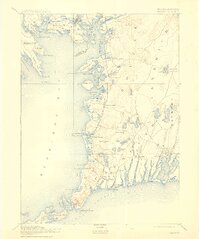 1893 Map of Falmouth, 1915 Print