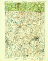 preview thumbnail of historical topo map of Fitchburg, MA in 1936