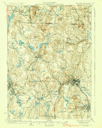 preview thumbnail of historical topo map of Fitchburg, MA in 1936