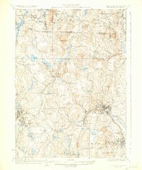 preview thumbnail of historical topo map of Fitchburg, MA in 1935