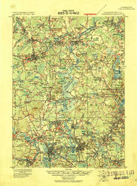 preview thumbnail of historical topo map of Framingham, MA in 1918