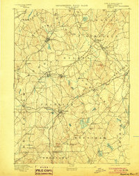 1893 Map of Woonsocket, RI, 1903 Print