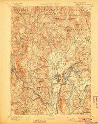 1894 Map of Greenfield, 1903 Print