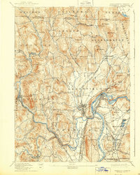 1894 Map of Greenfield, 1939 Print