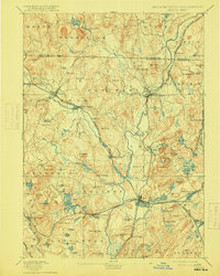 1893 Map of Devens, MA, 1915 Print