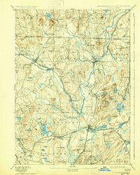 1893 Map of Devens, MA, 1930 Print