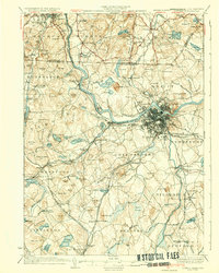 preview thumbnail of historical topo map of Lowell, MA in 1935