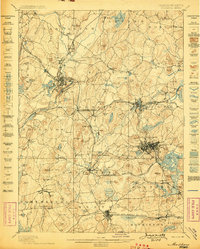 preview thumbnail of historical topo map of Worcester County, MA in 1898