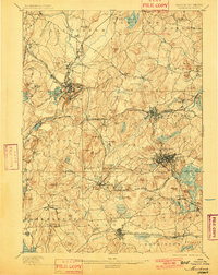 1898 Map of Marlboro, 1901 Print