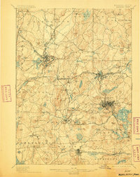 1898 Map of Marlboro, 1905 Print