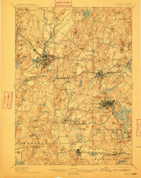 1898 Map of Marlboro, 1910 Print
