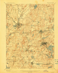 1898 Map of Marlboro, 1914 Print