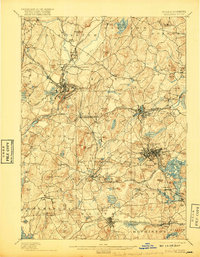 1898 Map of Marlboro, 1917 Print