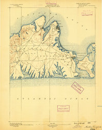 1889 Map of Marthas Vineyard