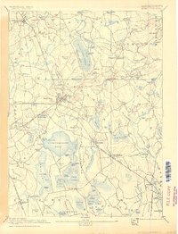 1893 Map of Middleboro, 1905 Print