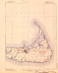 preview thumbnail of historical topo map of Nantucket County, MA in 1901
