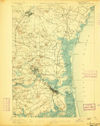 1894 Map of Hampton Beach, NH