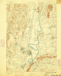 1886 Map of Northampton