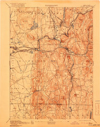 preview thumbnail of historical topo map of Hampden County, MA in 1893