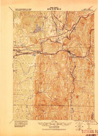 preview thumbnail of historical topo map of Hampden County, MA in 1919