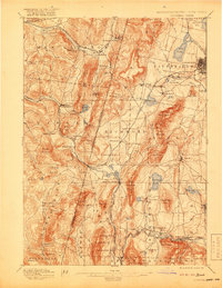 Download a high-resolution, GPS-compatible USGS topo map for Pittsfield, MA (1919 edition)