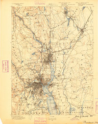 preview thumbnail of historical topo map of Providence, Providence County, RI in 1889