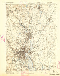 preview thumbnail of historical topo map of Providence, RI in 1894