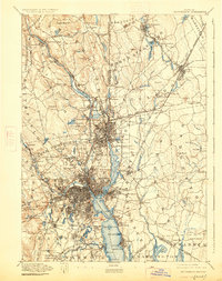1894 Map of Providence, 1926 Print