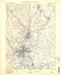 preview thumbnail of historical topo map of Providence, Providence County, RI in 1887