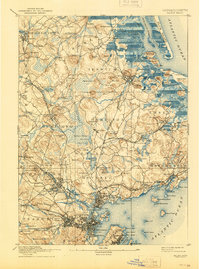 preview thumbnail of historical topo map of Salem, MA in 1893