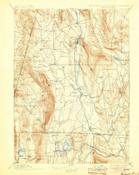 1897 Map of Canaan, CT, 1904 Print