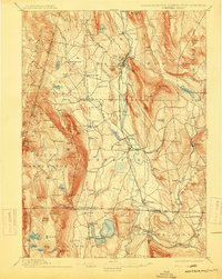 1897 Map of Canaan, CT, 1915 Print