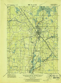 preview thumbnail of historical topo map of Taunton, MA in 1918