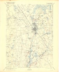 1893 Map of Taunton, 1916 Print