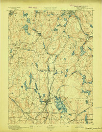 preview thumbnail of historical topo map of Worcester County, MA in 1889