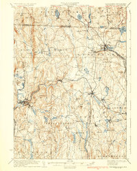preview thumbnail of historical topo map of Worcester County, MA in 1935