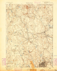 1892 Map of Worcester, MA