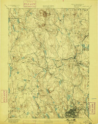 preview thumbnail of historical topo map of Worcester, MA in 1892