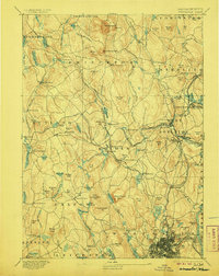 1892 Map of Worcester, MA, 1906 Print
