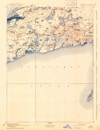 1893 Map of Yarmouth, 1942 Print
