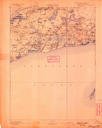 1893 Map of Yarmouth, 1898 Print