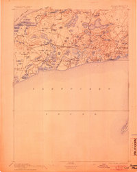 1893 Map of Yarmouth, 1905 Print