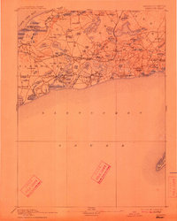 1893 Map of Yarmouth, 1912 Print