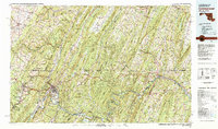 preview thumbnail of historical topo map of Cumberland, MD in 1981