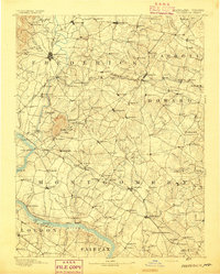 preview thumbnail of historical topo map of Frederick, MD in 1893