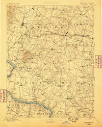 1894 Map of Frederick, 1898 Print