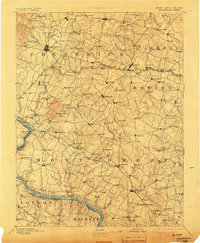 1894 Map of Frederick, 1903 Print