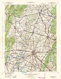 1942 Map of Hagerstown
