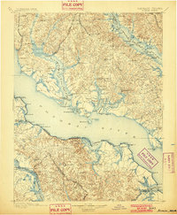 1898 Map of Nomini, 1901 Print