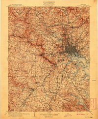 1908 Map of Patapsco